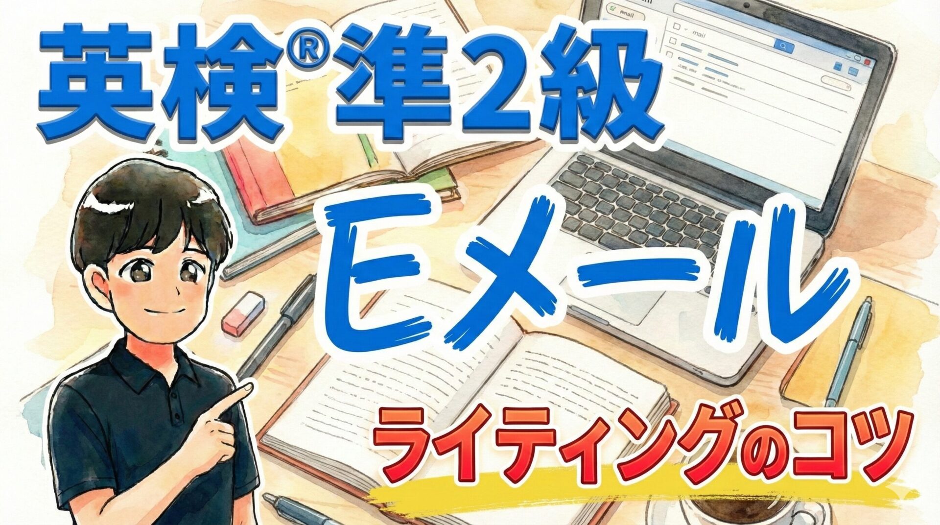 【英検®準2級Eメール問題】不合格にならないライティングのコツ4つを解説!