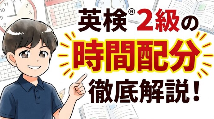 英検®2級の時間配分はこれ! 85分で合格点を取る方法