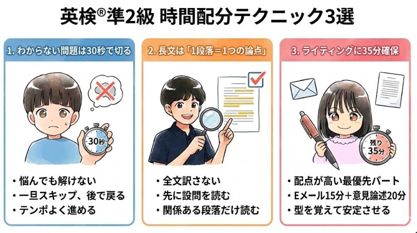 英検準2級 時間配分
