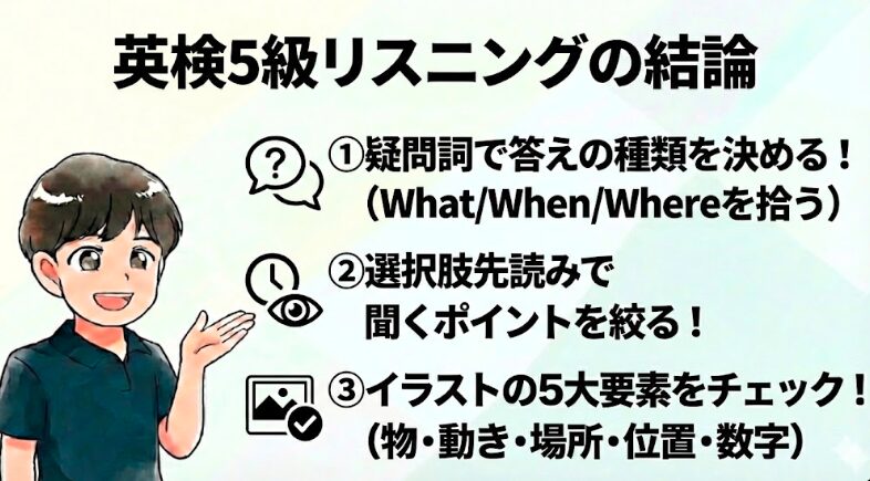 英検5級　リスニング