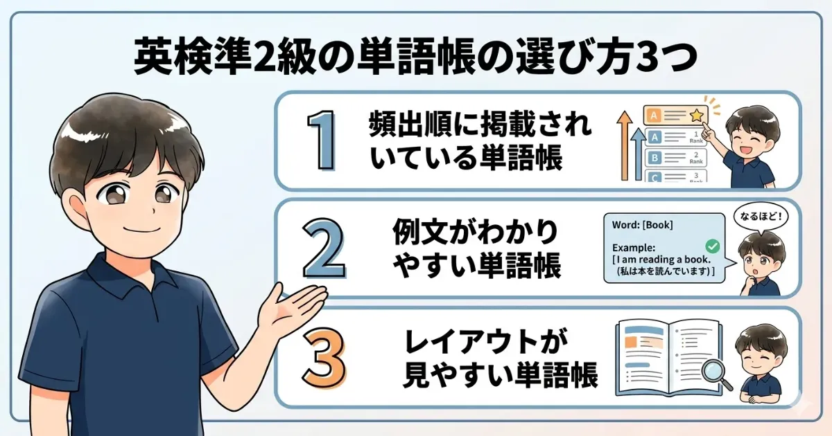 英検準2級の単語帳の選び方3つ
