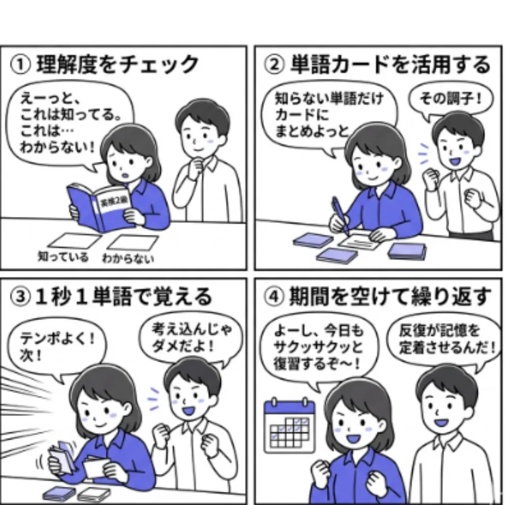 英検2級の単語帳を効果的に使う方法